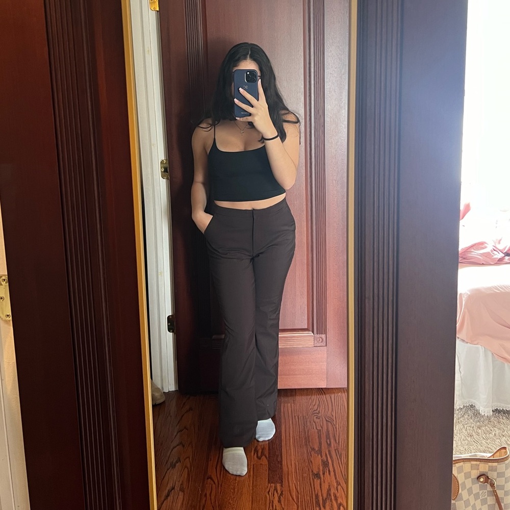 H&M high waisted boot cut trouser pants